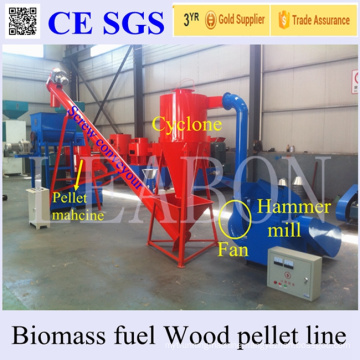 Golden Supplier Leabon 450-Mx 1t Per Hour Automatic Wood Pellet Plant From Crusher